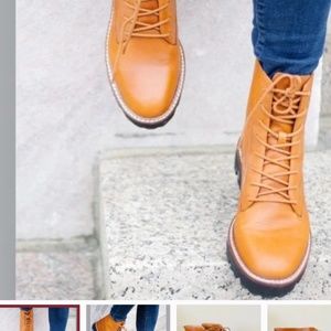 MADEWELL Citywalk Lugsole Lace Up Leather Boots